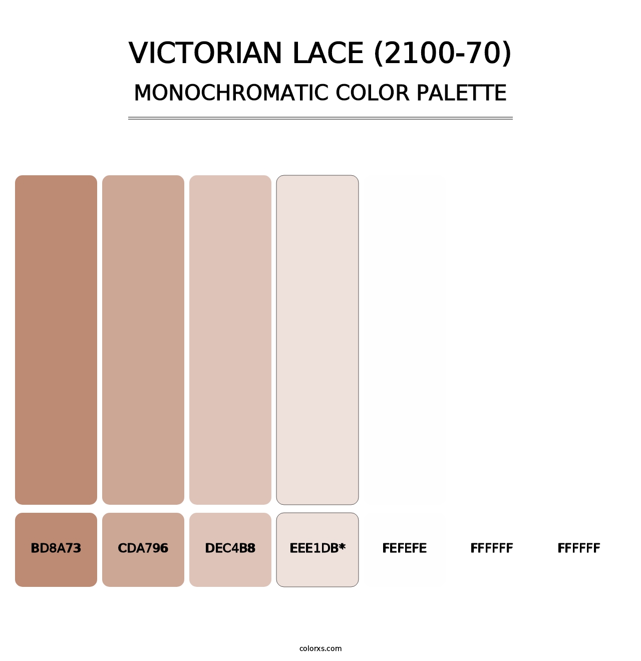 Victorian Lace (2100-70) - Monochromatic Color Palette