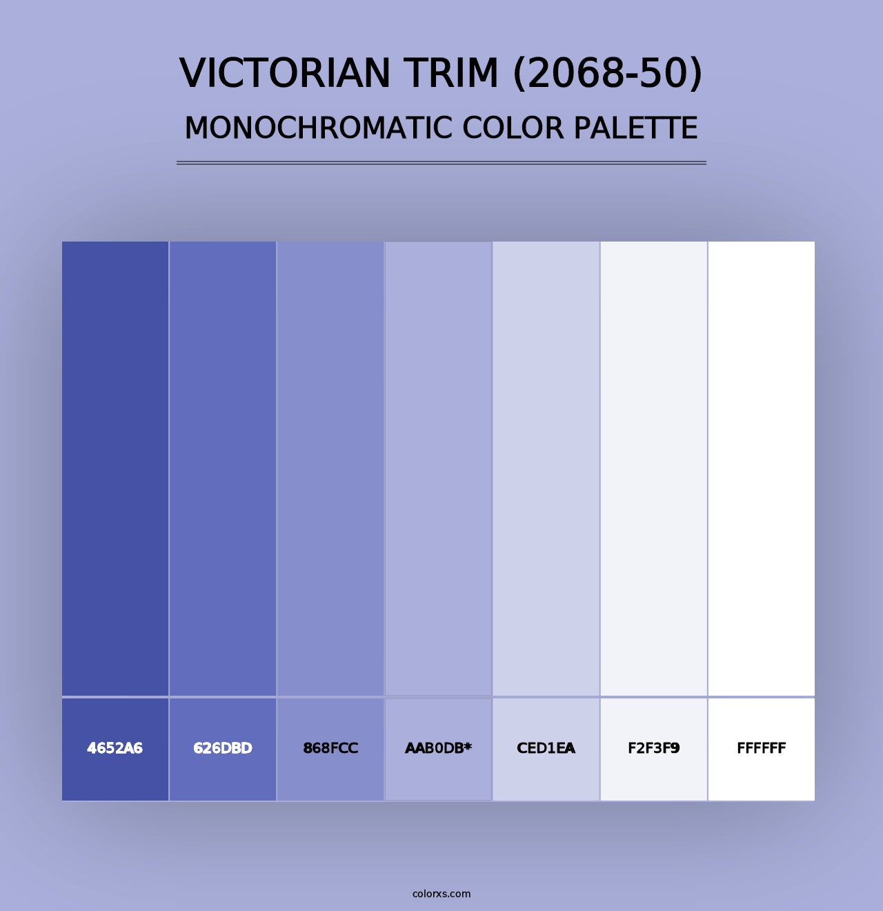 Victorian Trim (2068-50) - Monochromatic Color Palette