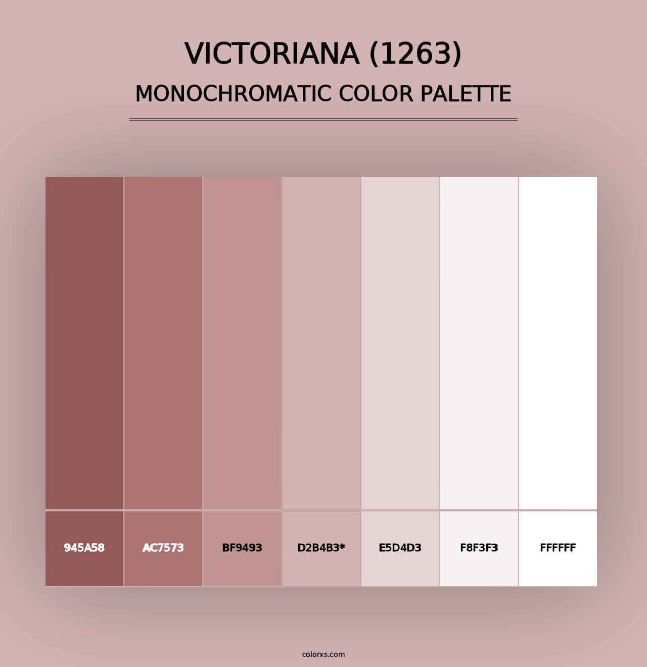 Victoriana (1263) - Monochromatic Color Palette