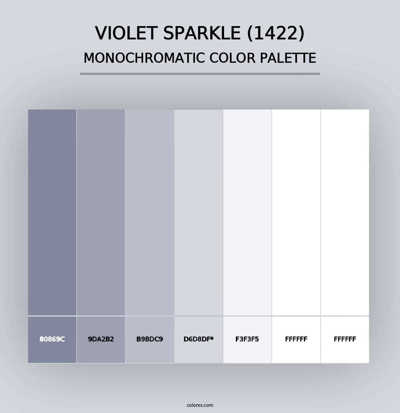 Violet Sparkle (1422) - Monochromatic Color Palette