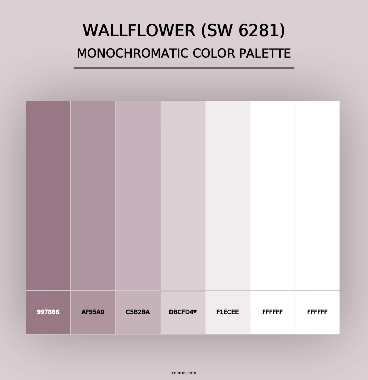 Wallflower (SW 6281) - Monochromatic Color Palette