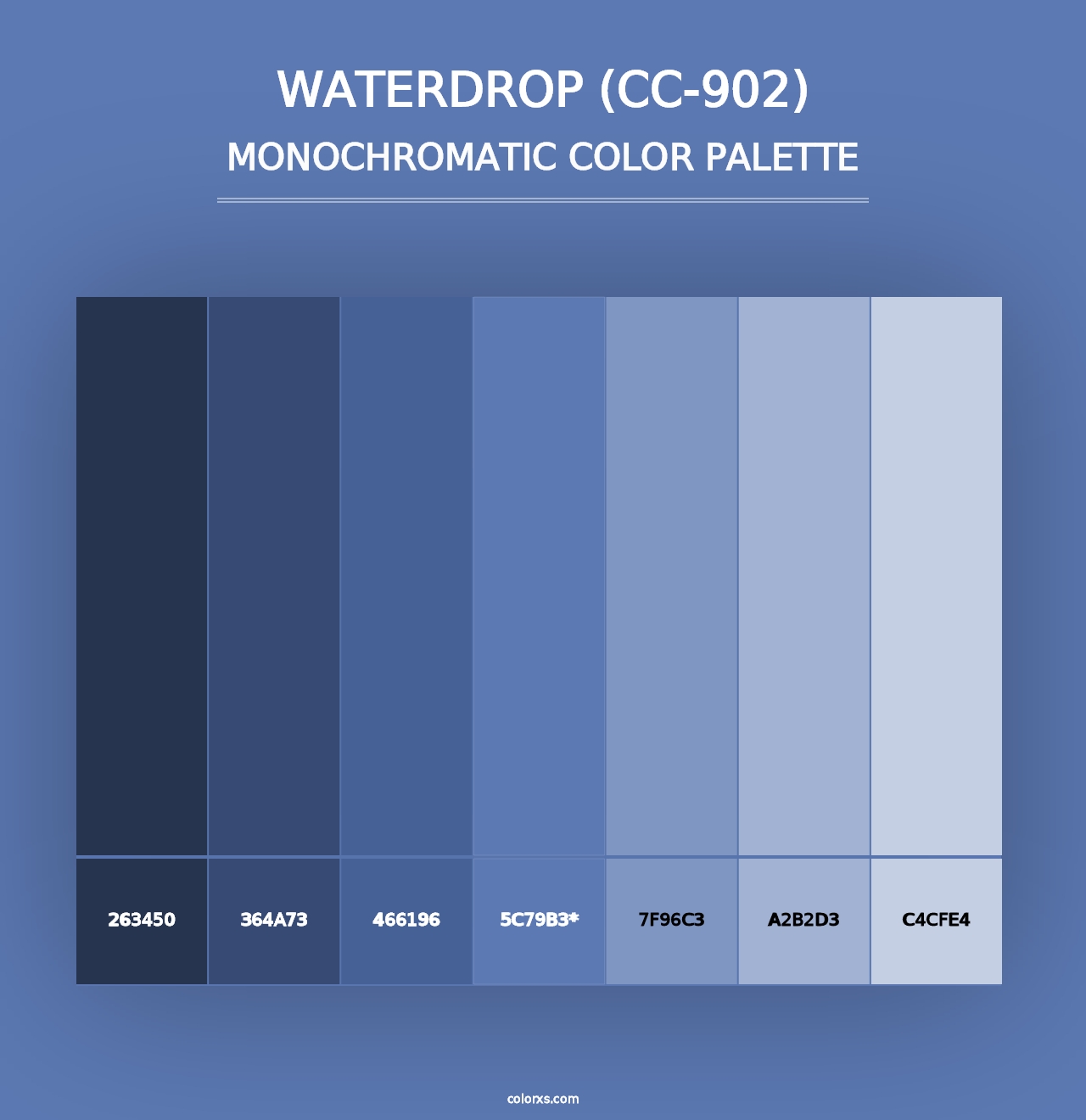 Waterdrop (CC-902) - Monochromatic Color Palette