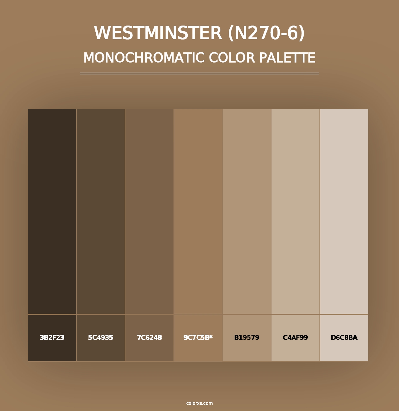 Westminster (N270-6) - Monochromatic Color Palette