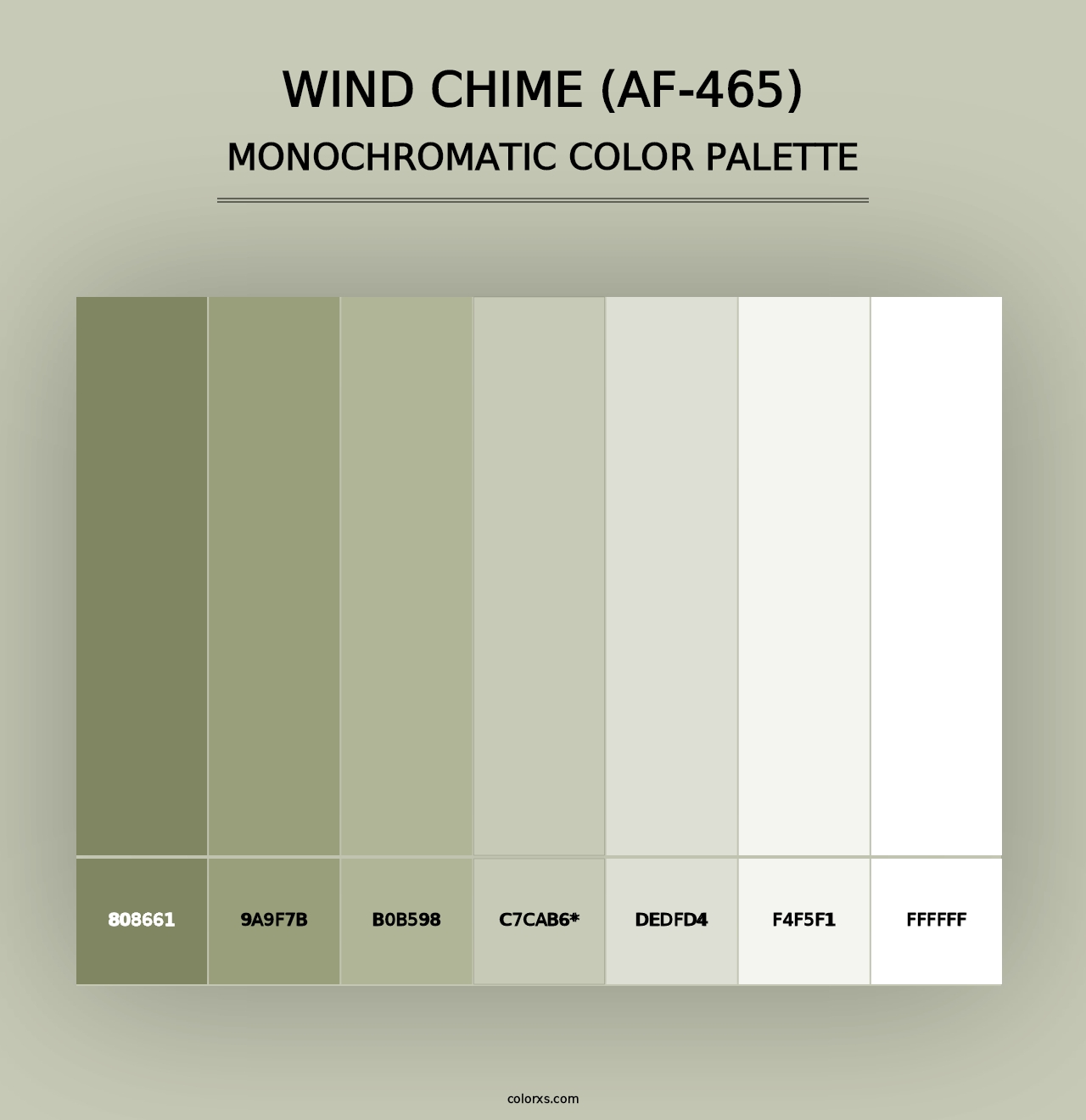 Wind Chime (AF-465) - Monochromatic Color Palette