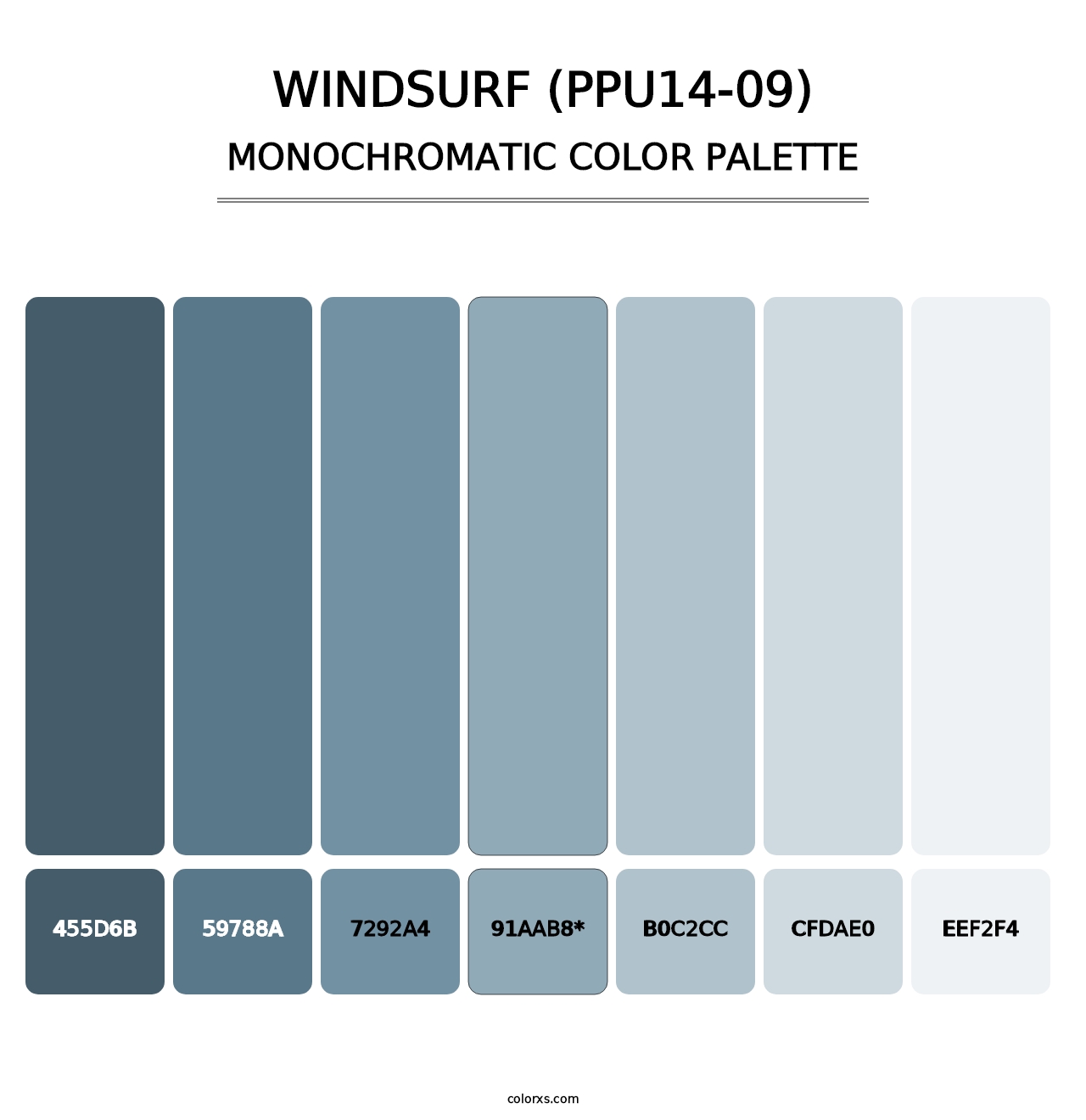 Windsurf (PPU14-09) - Monochromatic Color Palette