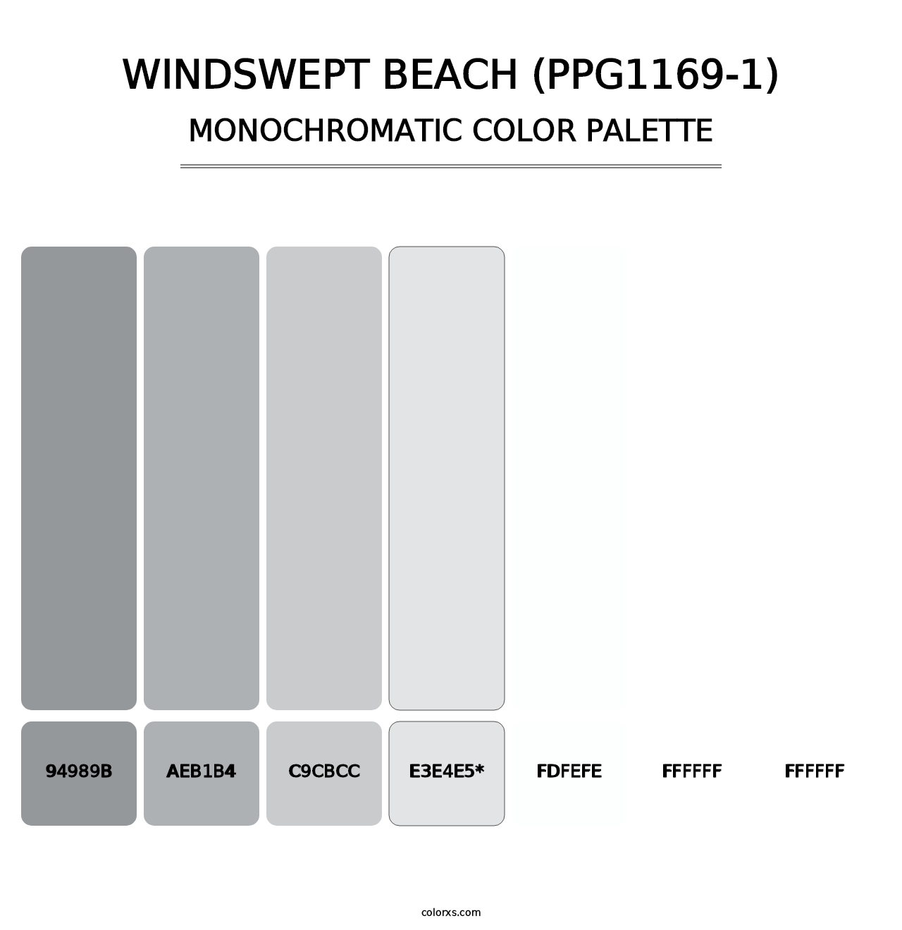 Windswept Beach (PPG1169-1) - Monochromatic Color Palette