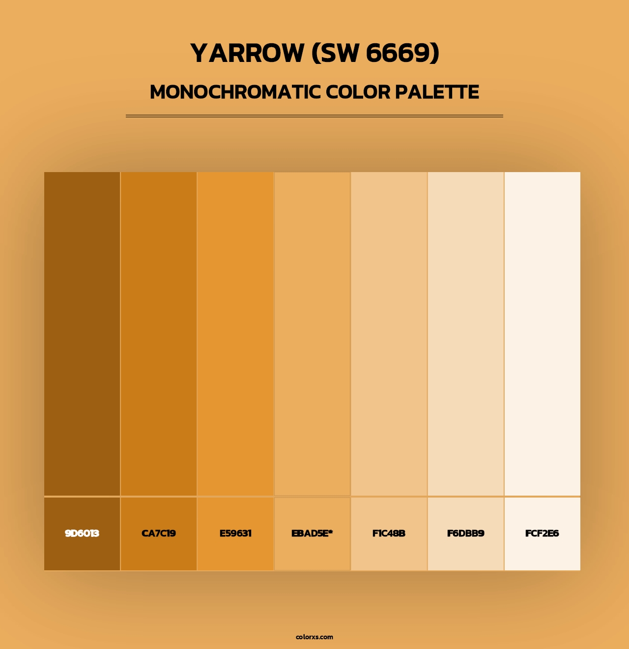 Yarrow (SW 6669) - Monochromatic Color Palette