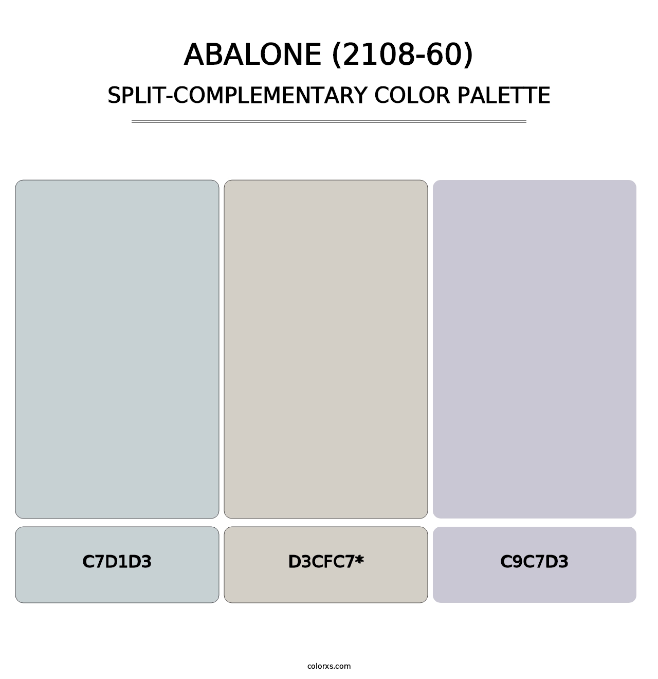 Abalone (2108-60) - Split-Complementary Color Palette