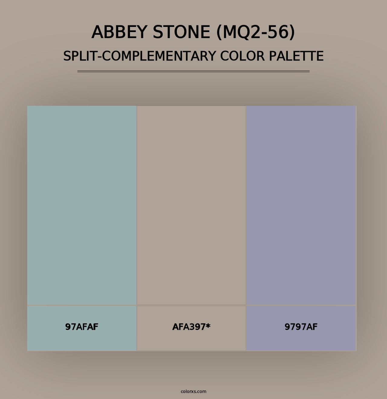 Abbey Stone (MQ2-56) - Split-Complementary Color Palette