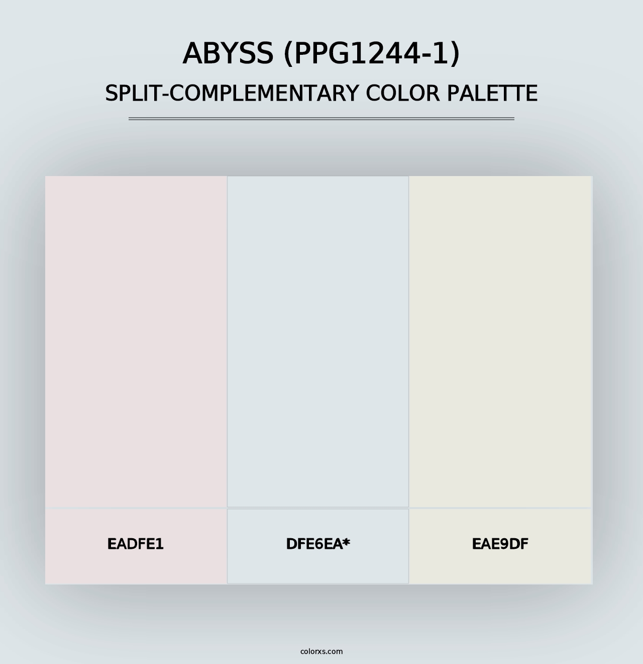 Abyss (PPG1244-1) - Split-Complementary Color Palette