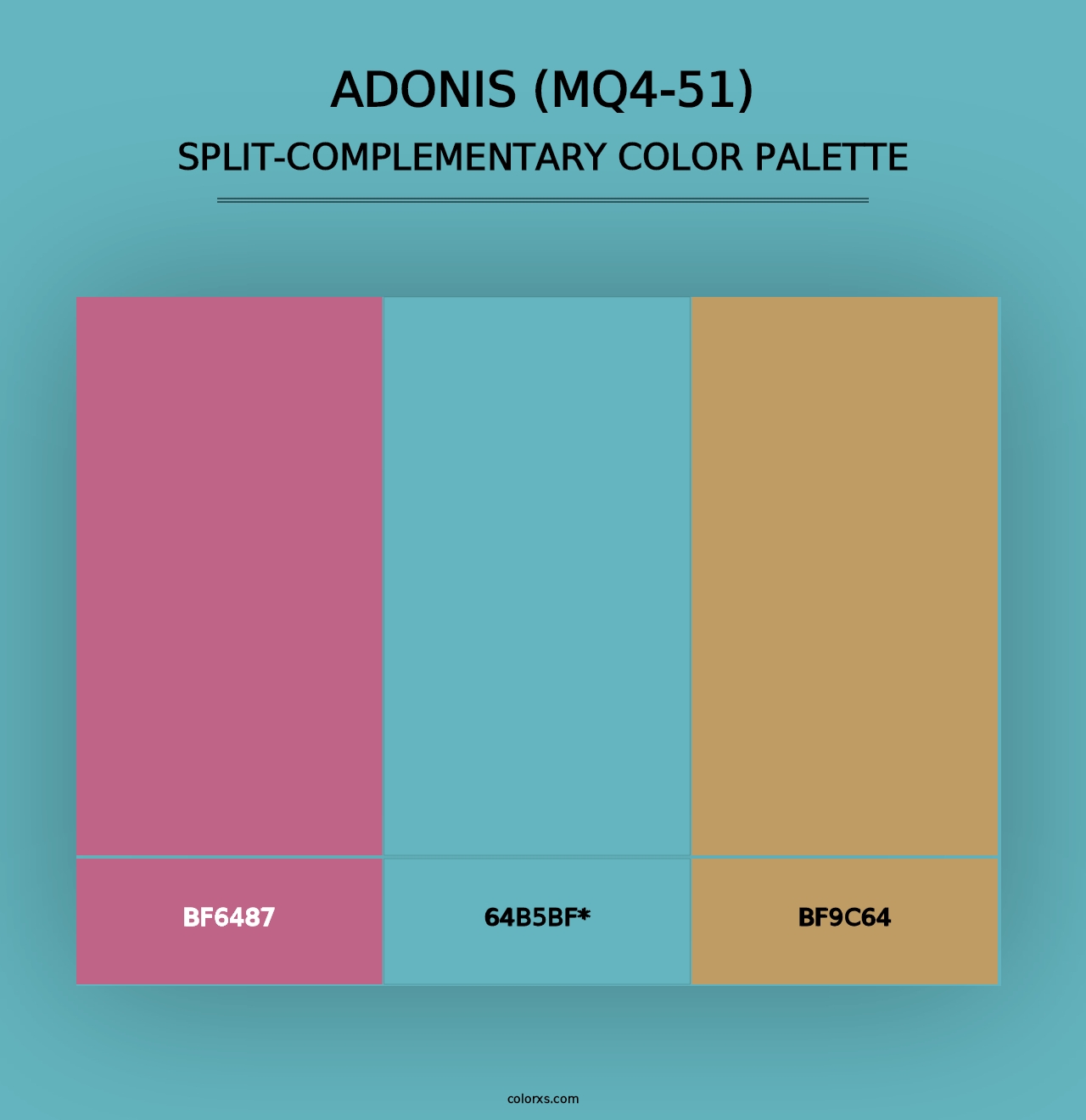 Adonis (MQ4-51) - Split-Complementary Color Palette