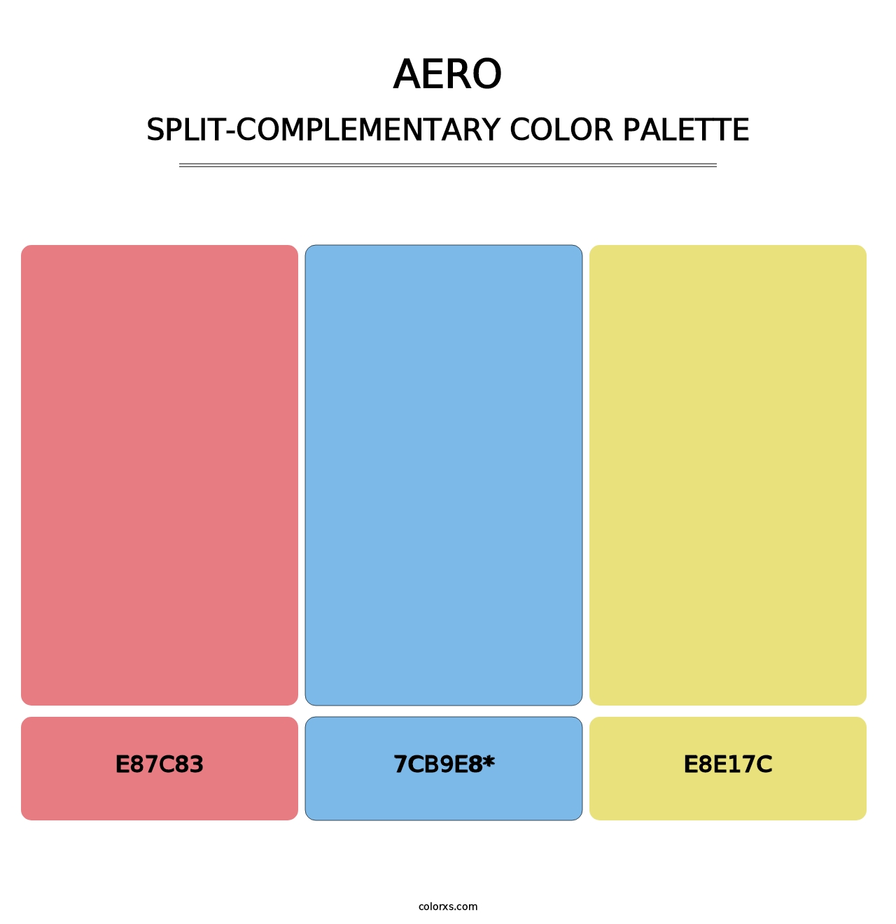 Aero - Split-Complementary Color Palette