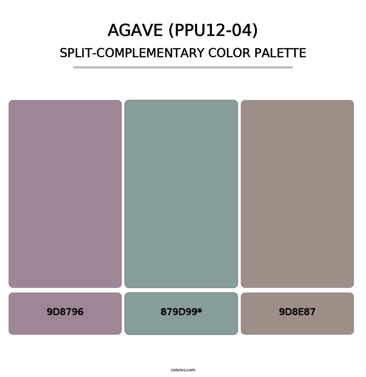 Agave (PPU12-04) - Split-Complementary Color Palette