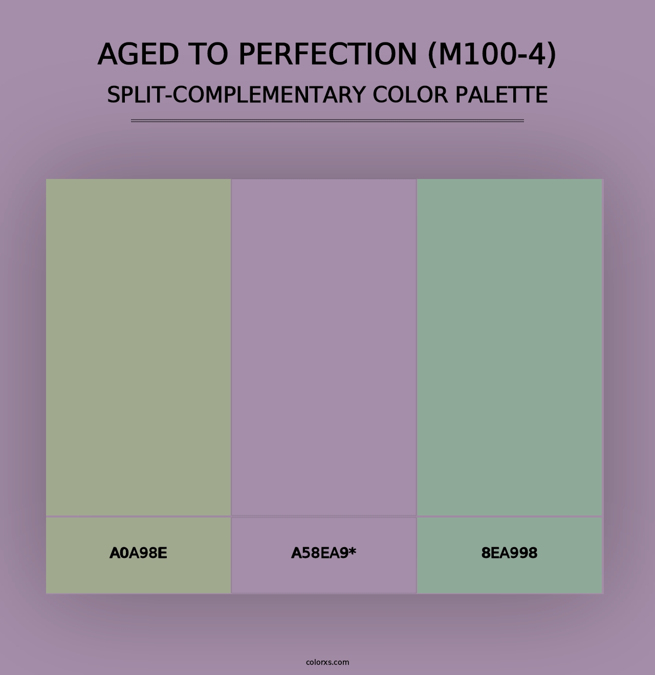 Aged To Perfection (M100-4) - Split-Complementary Color Palette