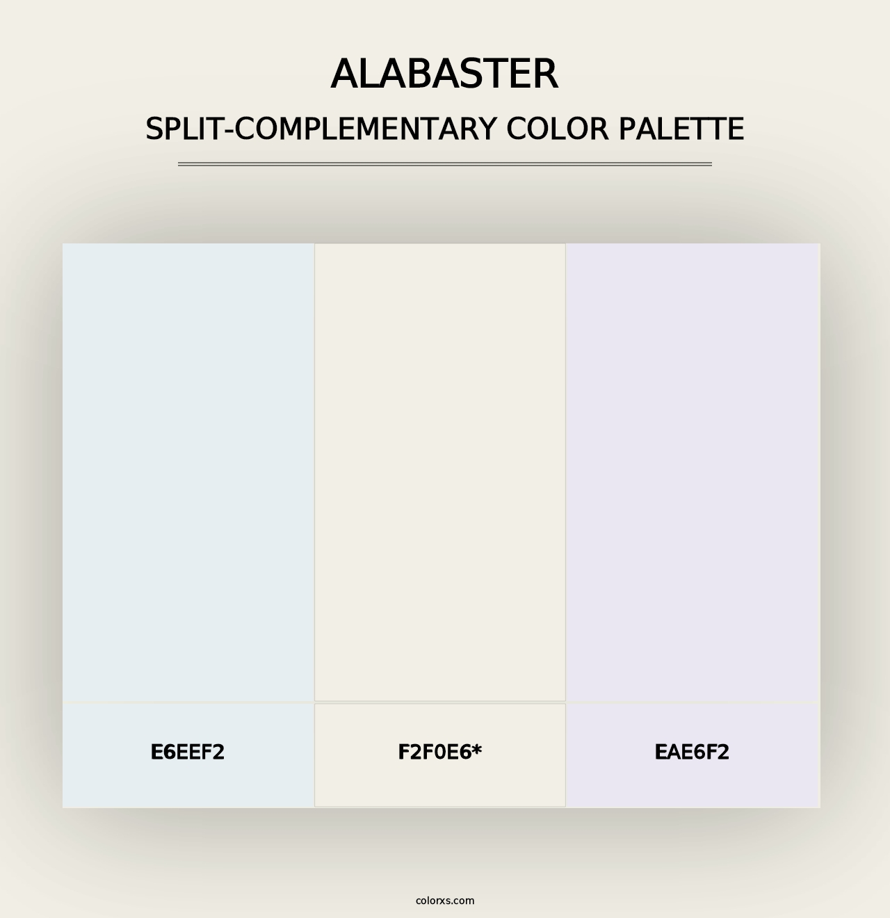 Alabaster - Split-Complementary Color Palette