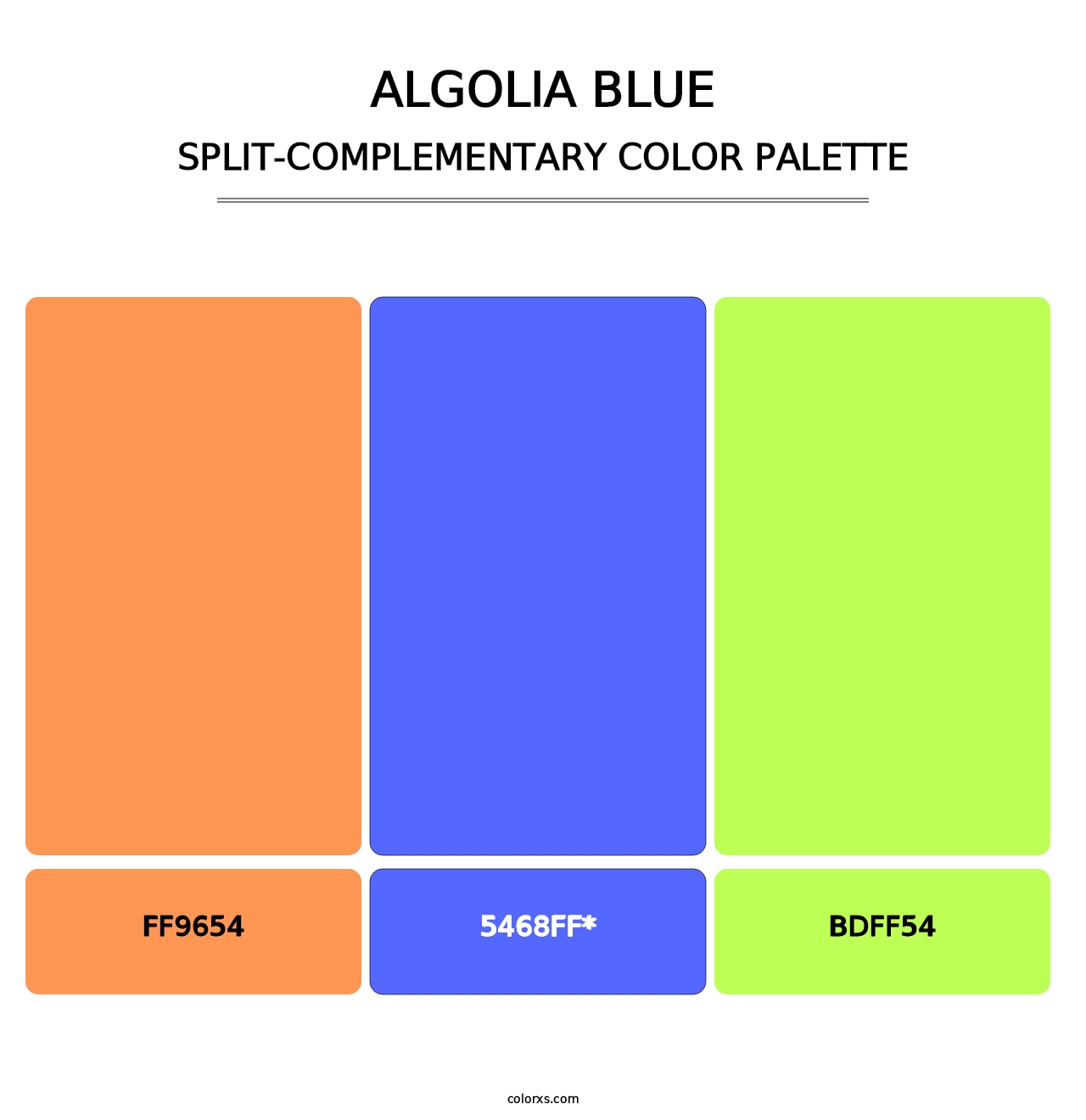 Algolia Blue - Split-Complementary Color Palette