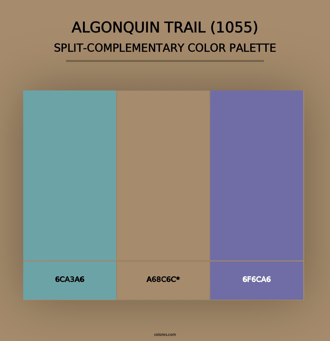 Algonquin Trail (1055) - Split-Complementary Color Palette