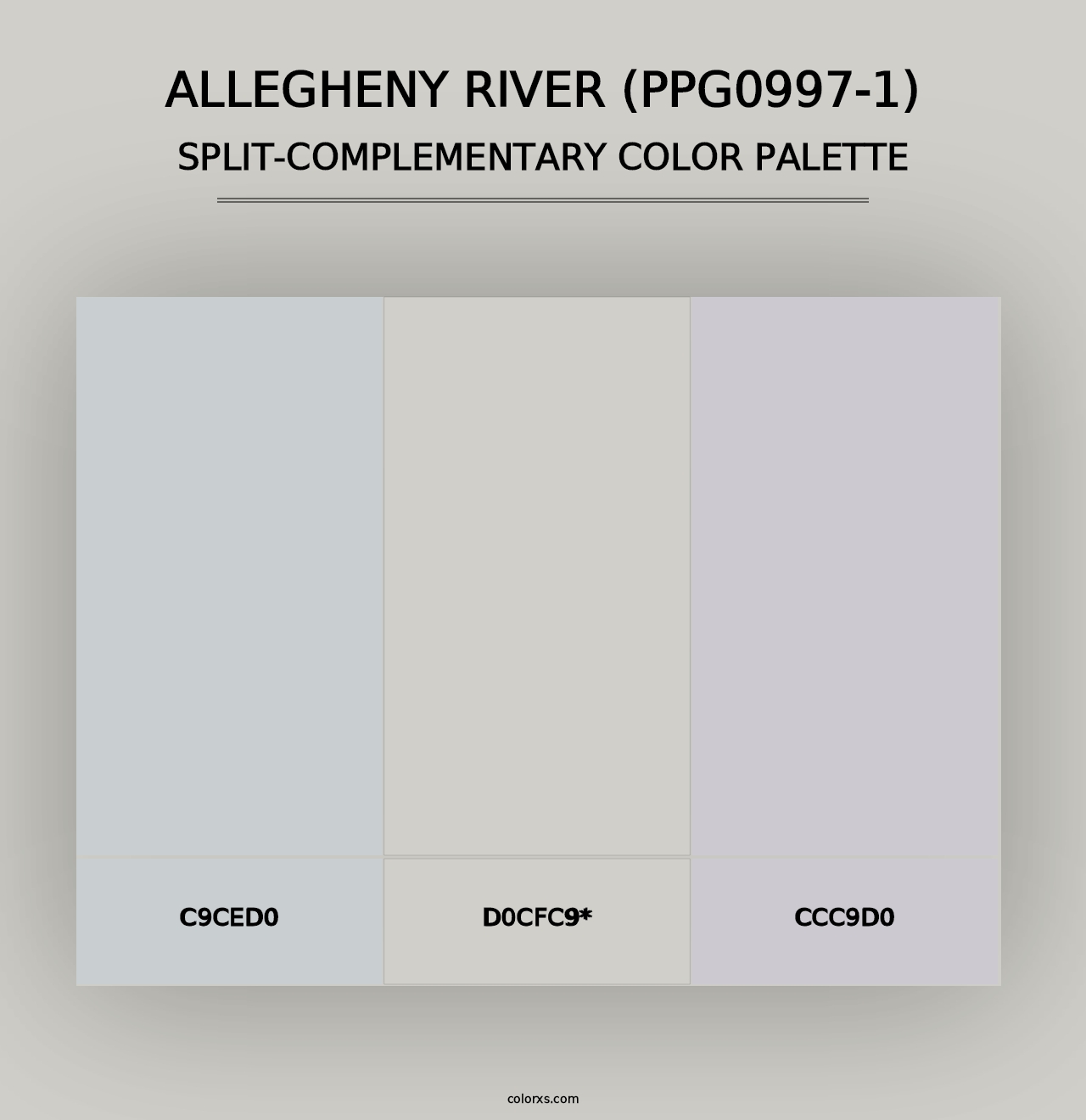 Allegheny River (PPG0997-1) - Split-Complementary Color Palette