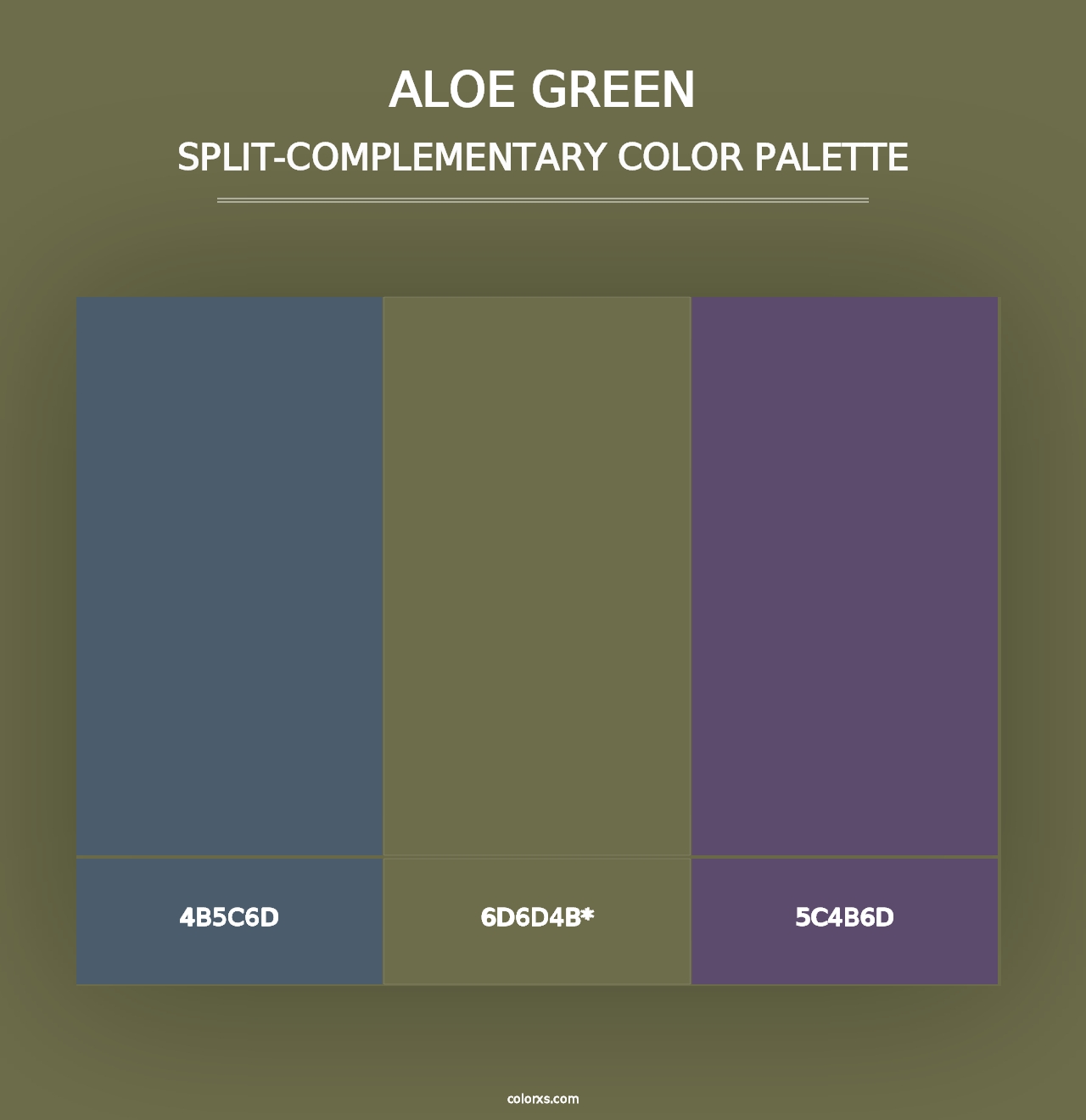 Aloe Green - Split-Complementary Color Palette