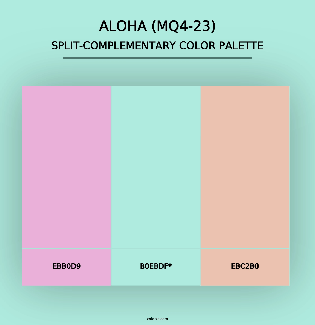 Aloha (MQ4-23) - Split-Complementary Color Palette