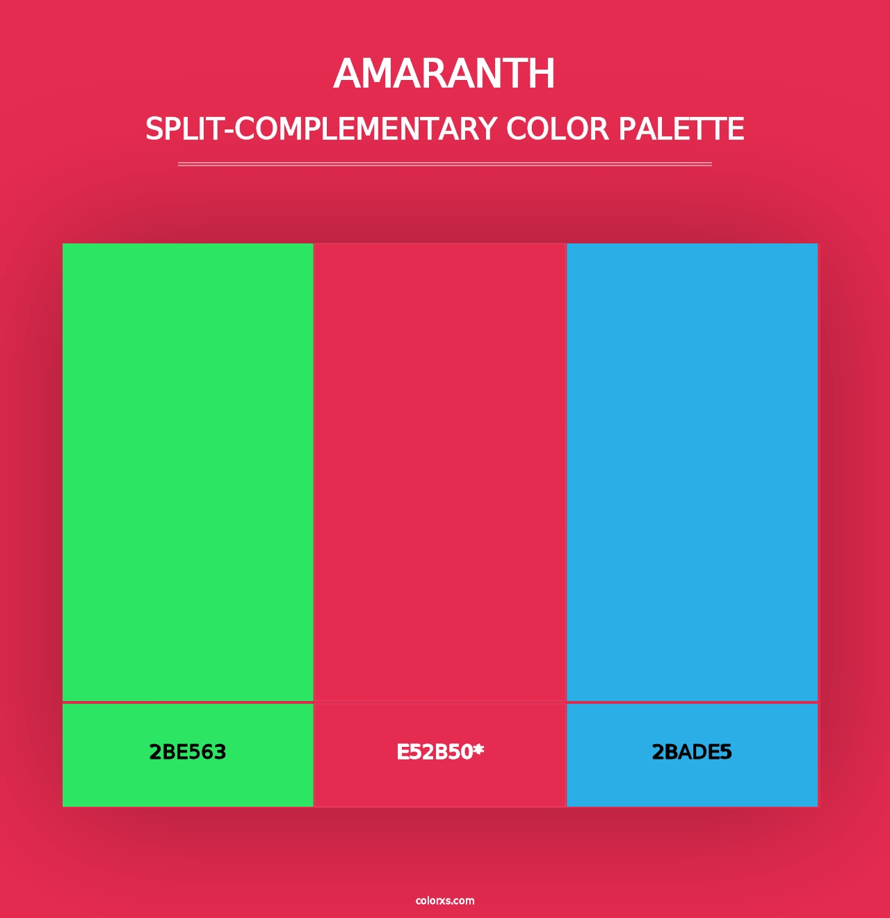 Amaranth - Split-Complementary Color Palette