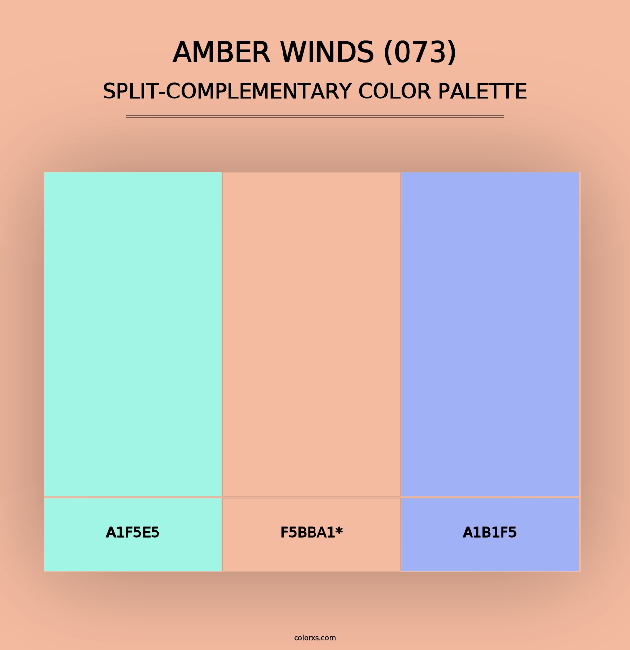 Amber Winds (073) - Split-Complementary Color Palette