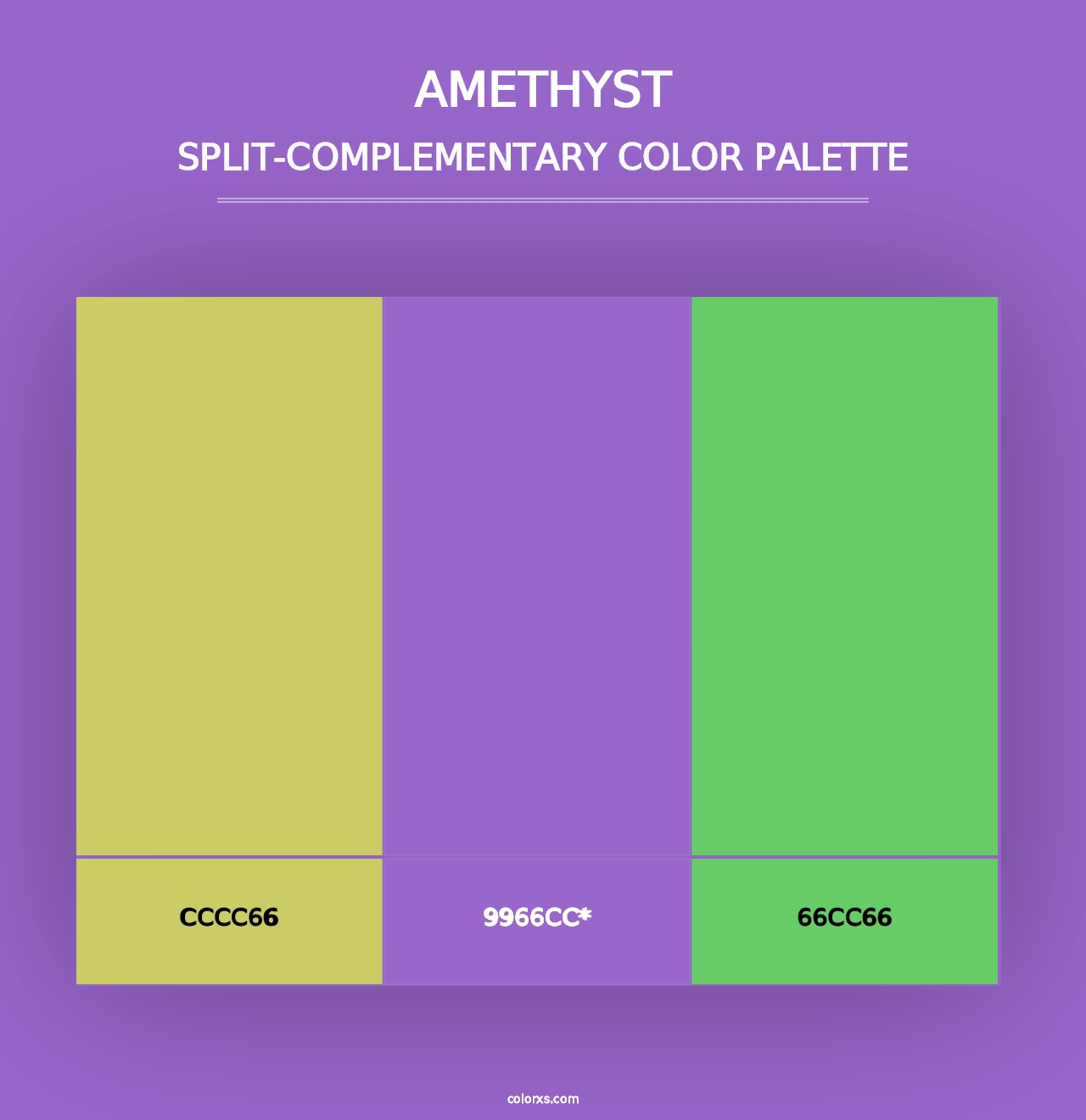 Amethyst - Split-Complementary Color Palette