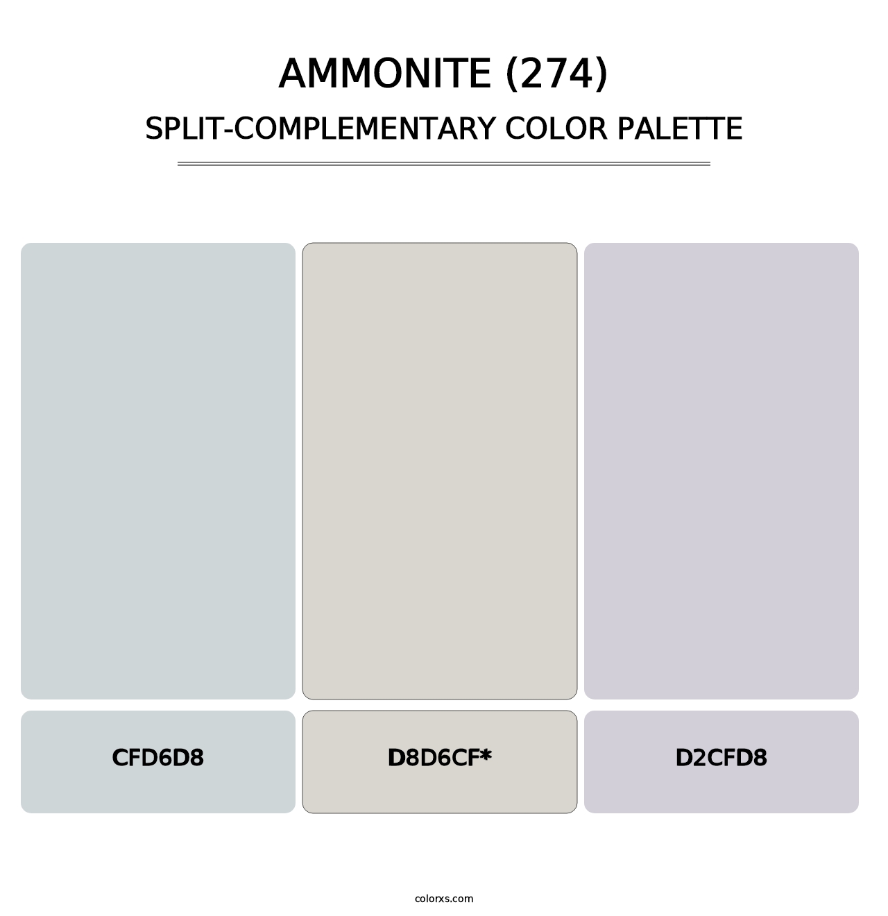 Ammonite (274) - Split-Complementary Color Palette