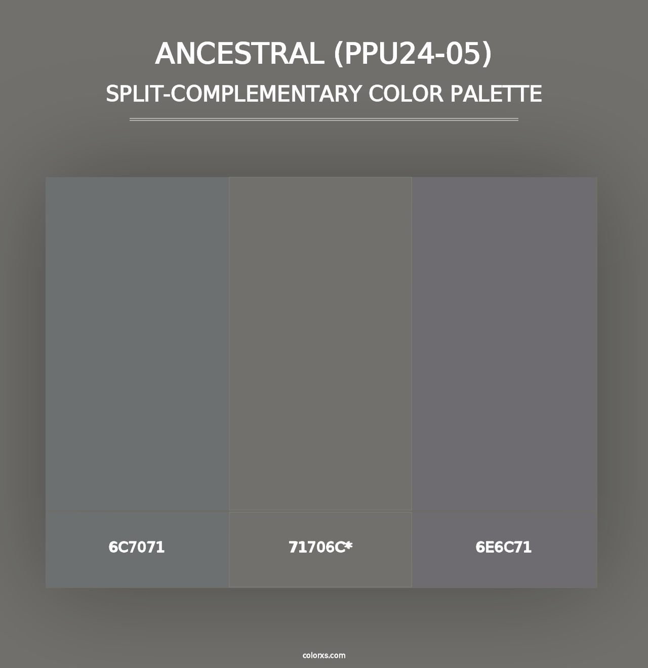 Ancestral (PPU24-05) - Split-Complementary Color Palette