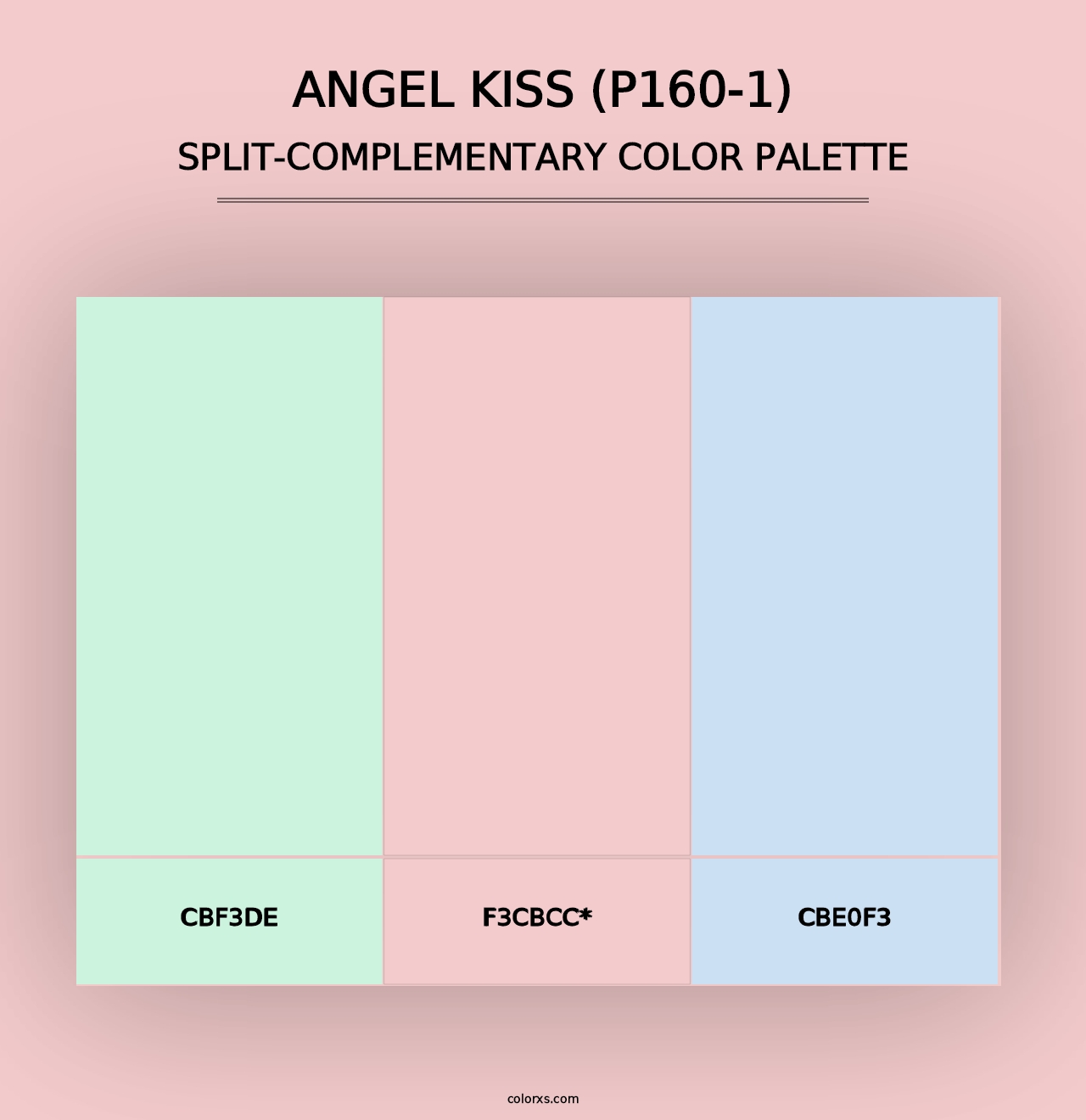 Angel Kiss (P160-1) - Split-Complementary Color Palette