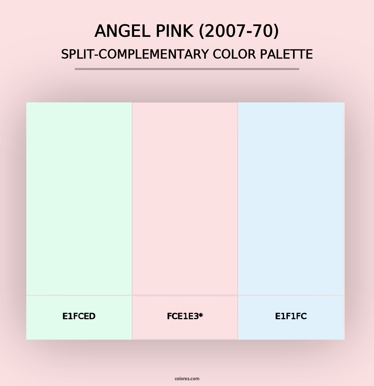 Angel Pink (2007-70) - Split-Complementary Color Palette