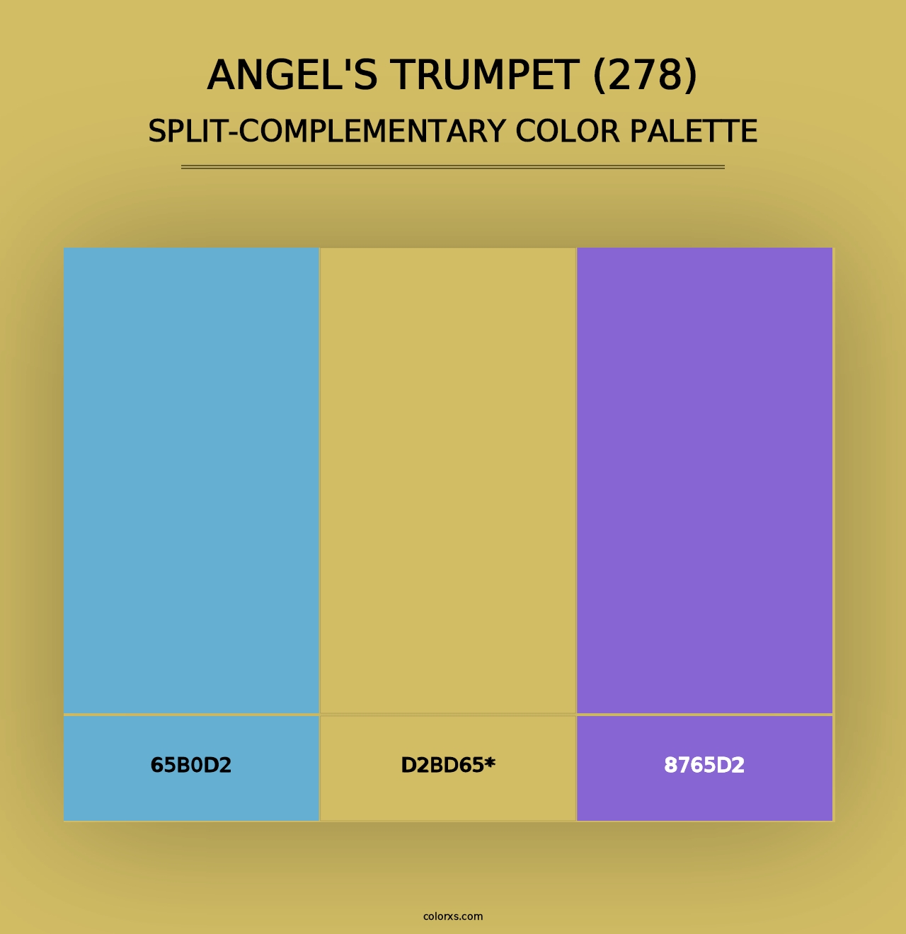 Angel's Trumpet (278) - Split-Complementary Color Palette