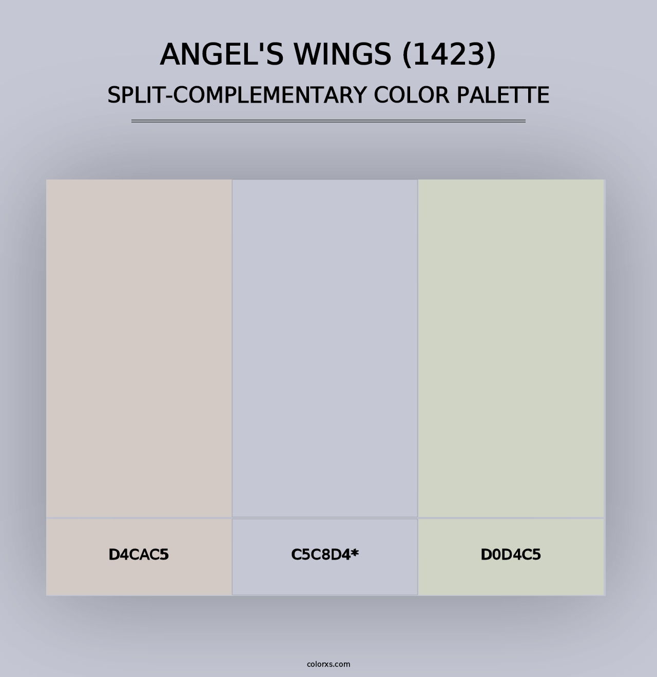 Angel's Wings (1423) - Split-Complementary Color Palette