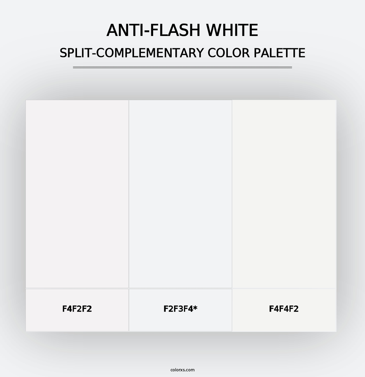 Anti-flash white - Split-Complementary Color Palette