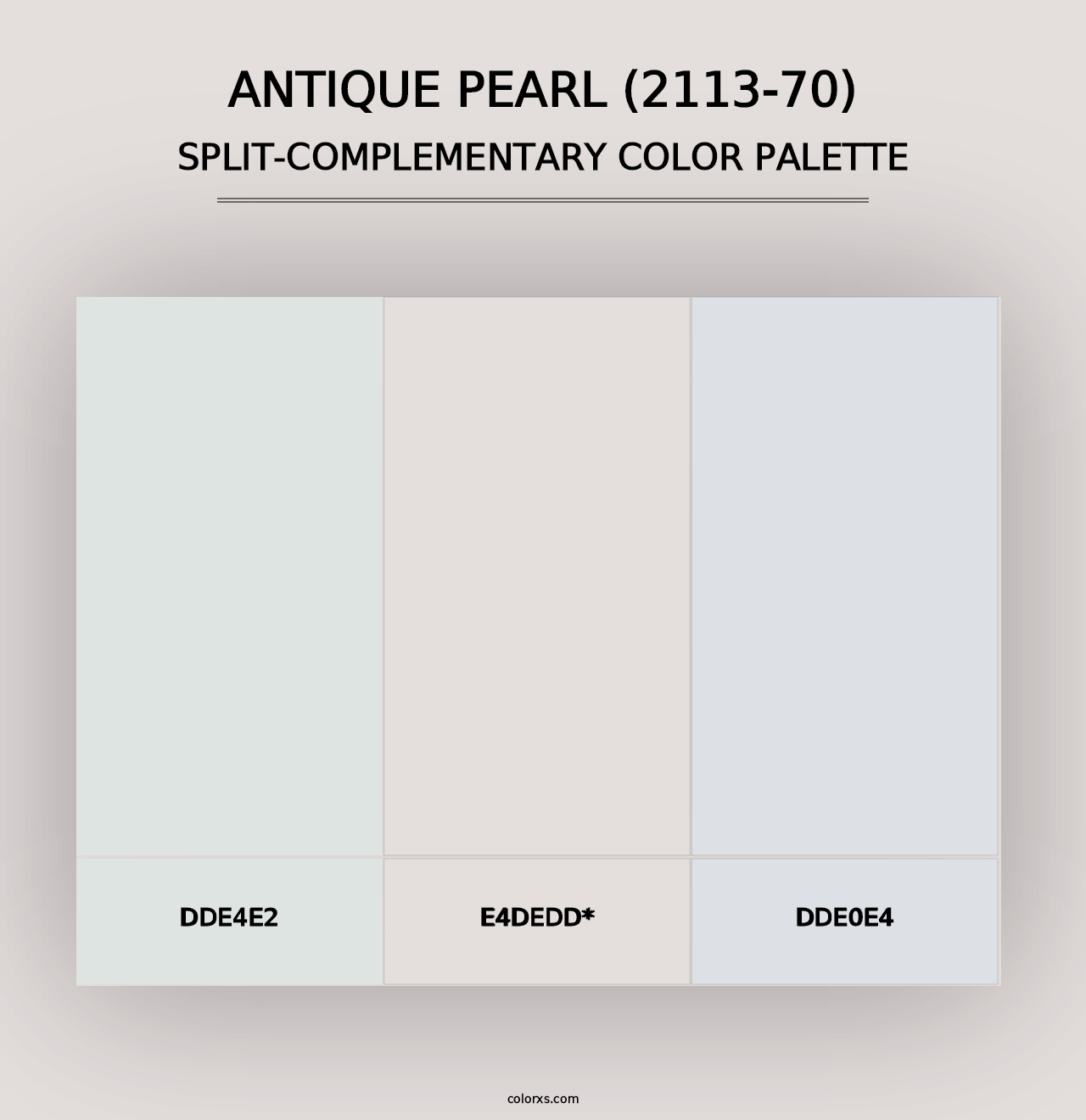 Antique Pearl (2113-70) - Split-Complementary Color Palette