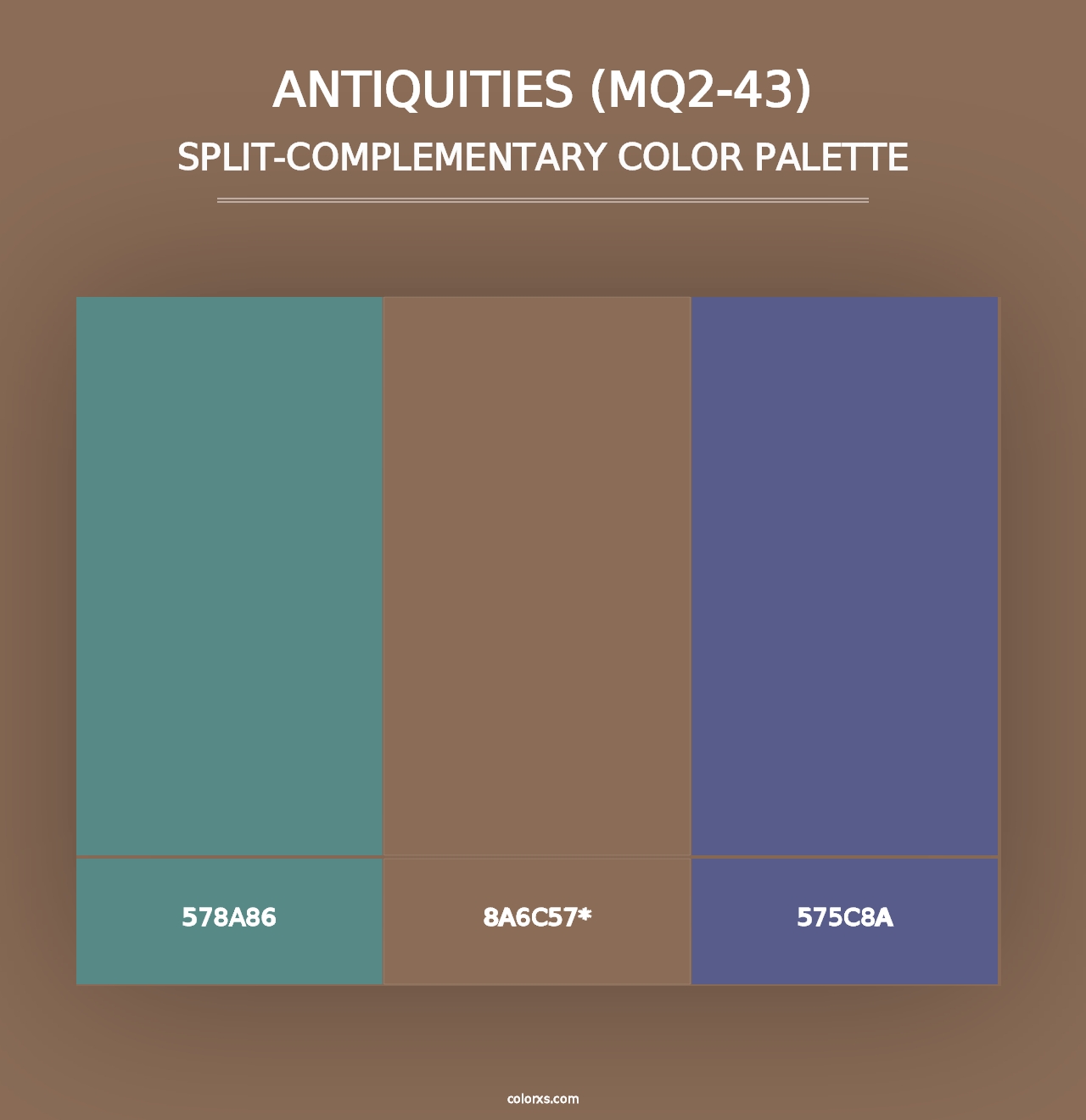 Antiquities (MQ2-43) - Split-Complementary Color Palette