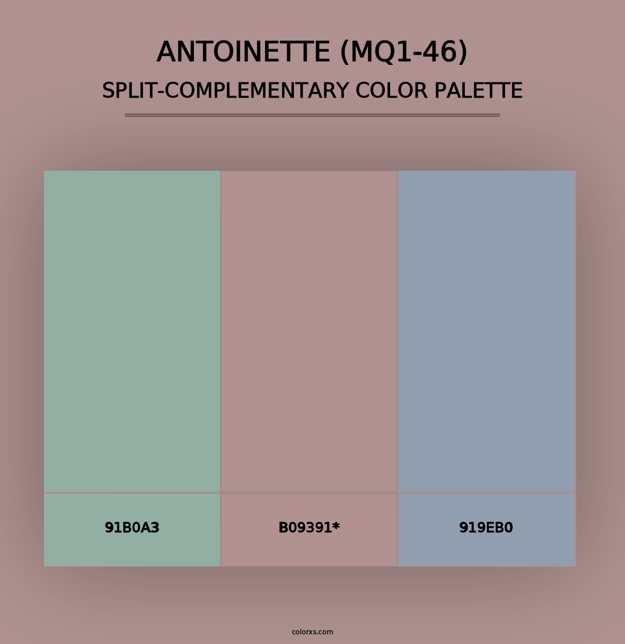 Antoinette (MQ1-46) - Split-Complementary Color Palette