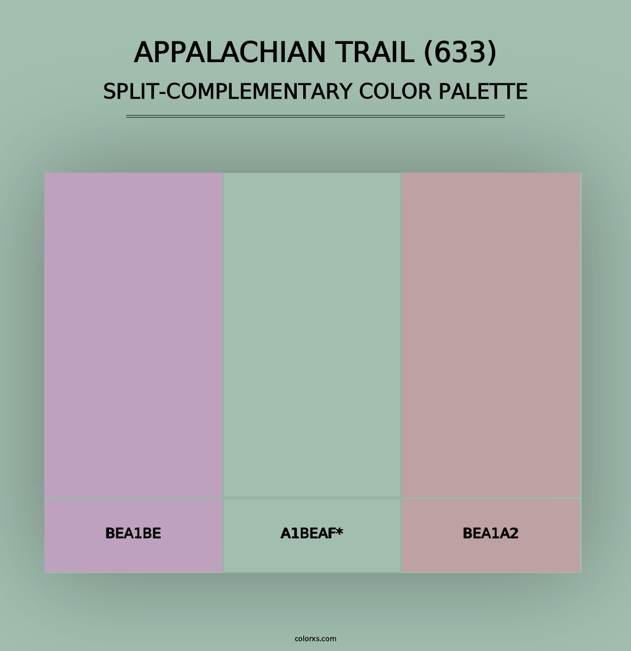 Appalachian Trail (633) - Split-Complementary Color Palette