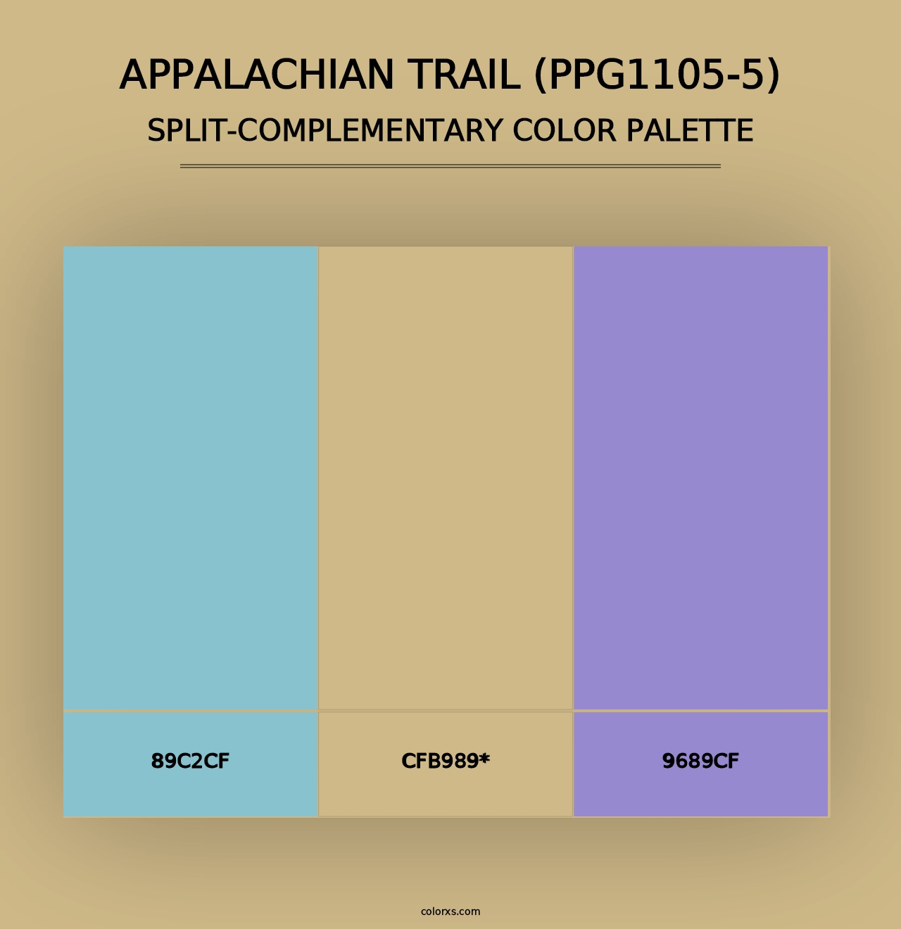 Appalachian Trail (PPG1105-5) - Split-Complementary Color Palette