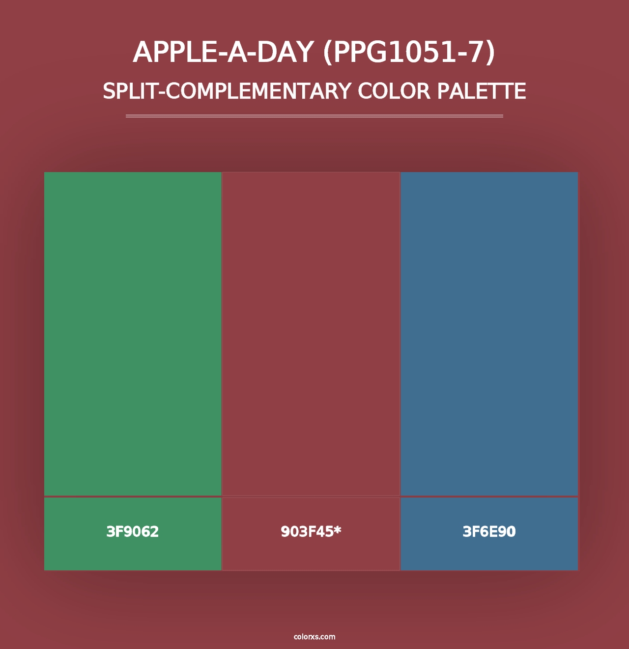 Apple-A-Day (PPG1051-7) - Split-Complementary Color Palette