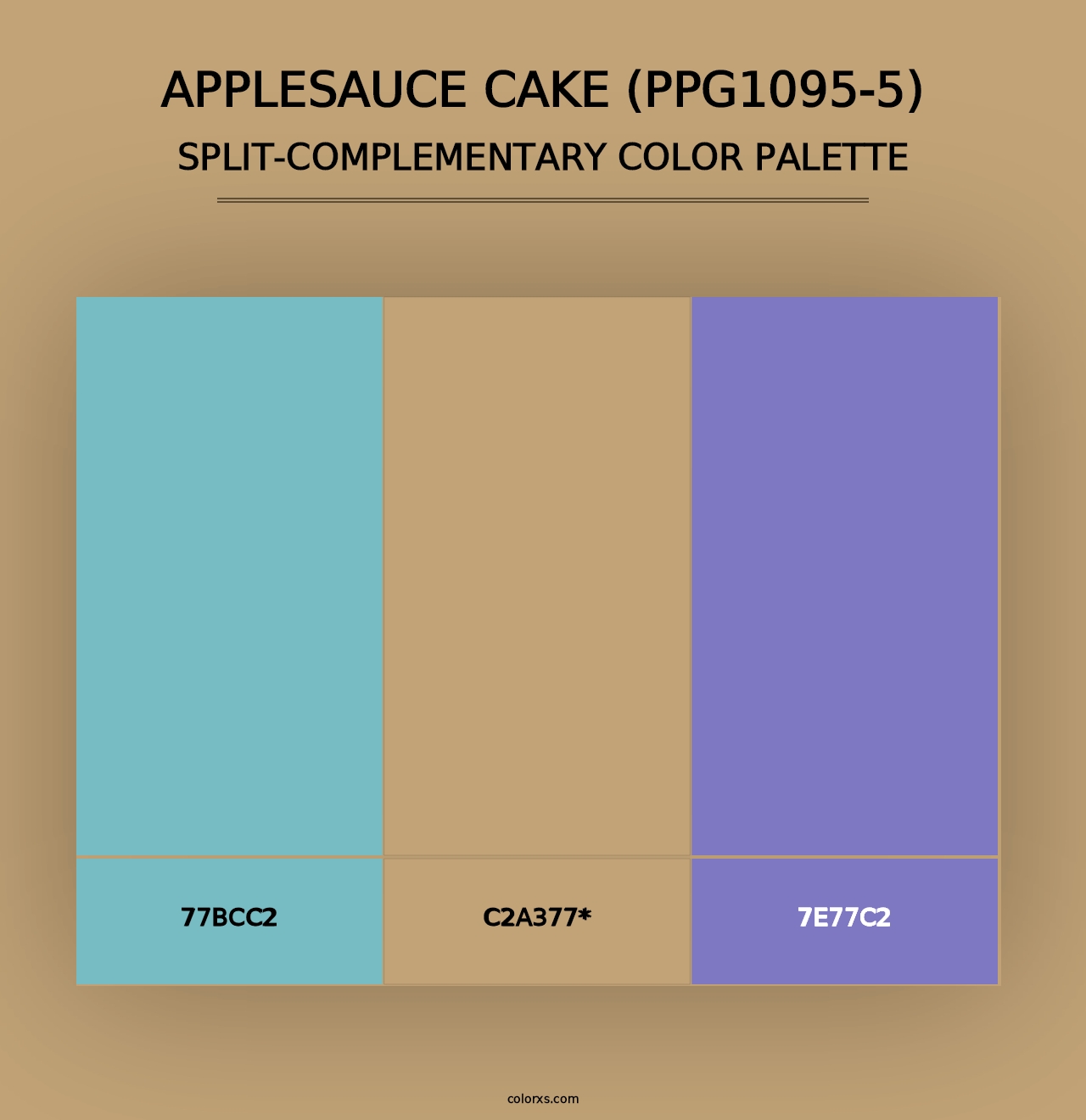 Applesauce Cake (PPG1095-5) - Split-Complementary Color Palette