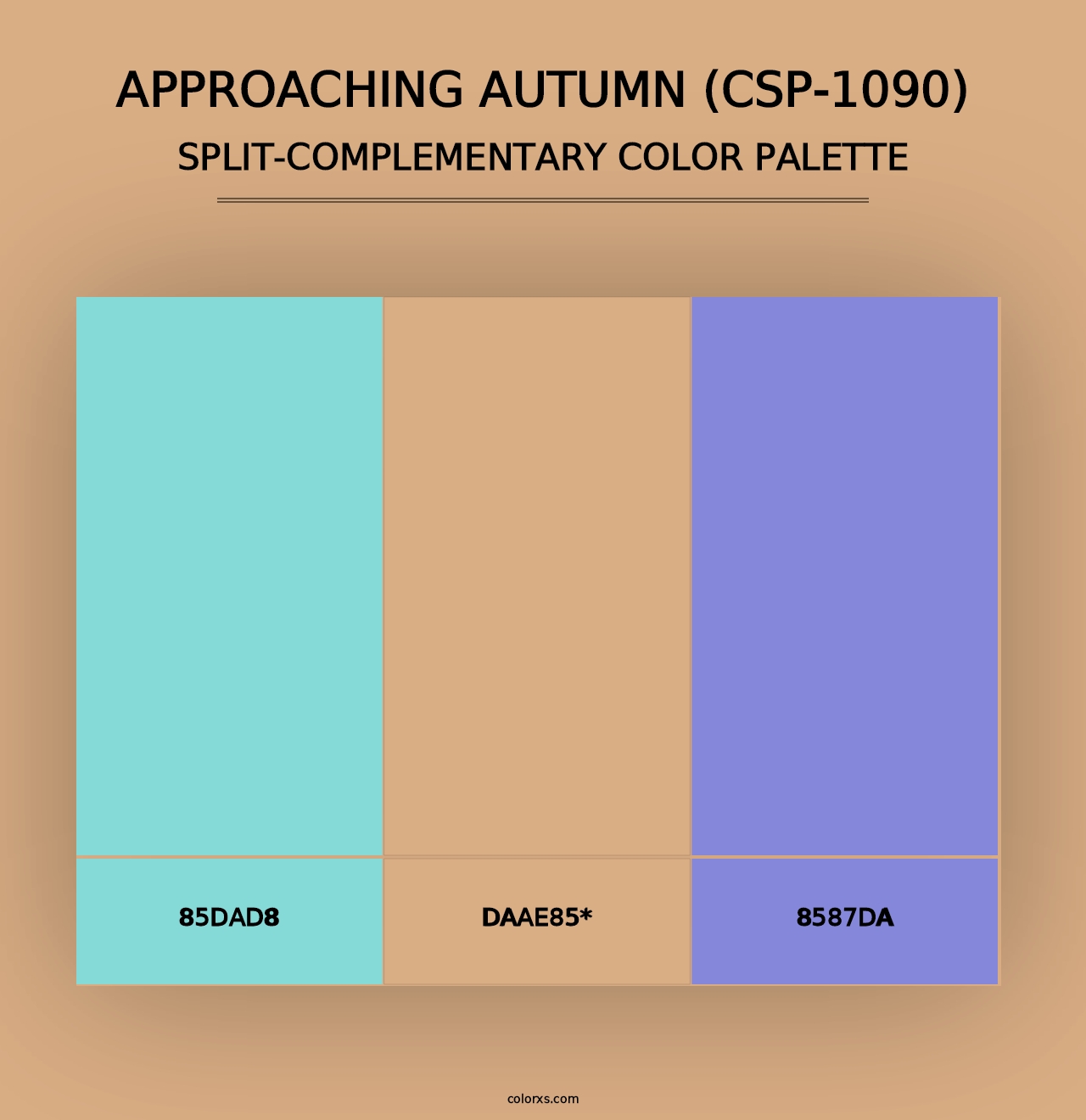 Approaching Autumn (CSP-1090) - Split-Complementary Color Palette