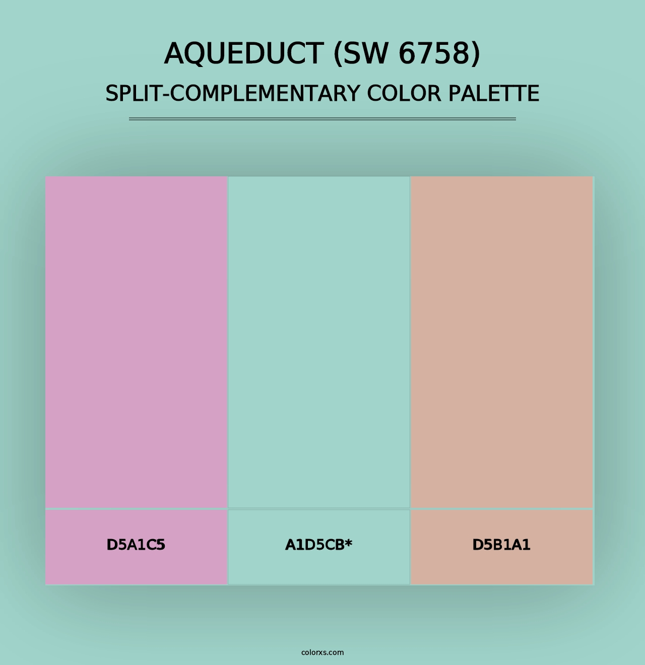 Aqueduct (SW 6758) - Split-Complementary Color Palette