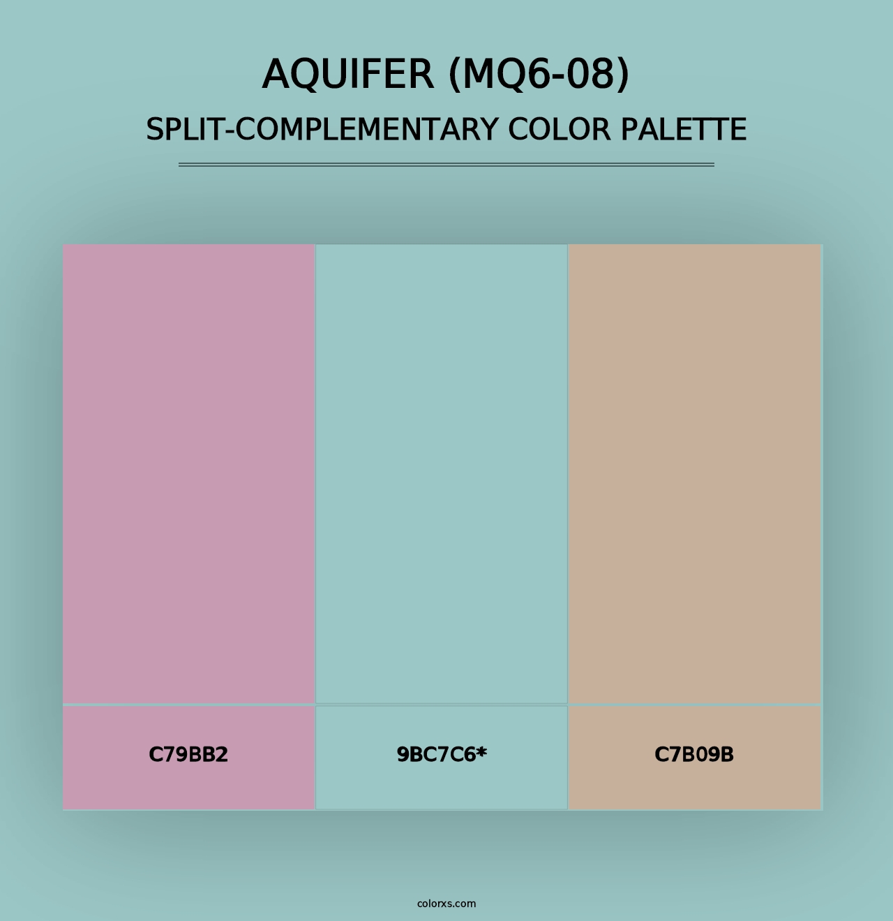 Aquifer (MQ6-08) - Split-Complementary Color Palette