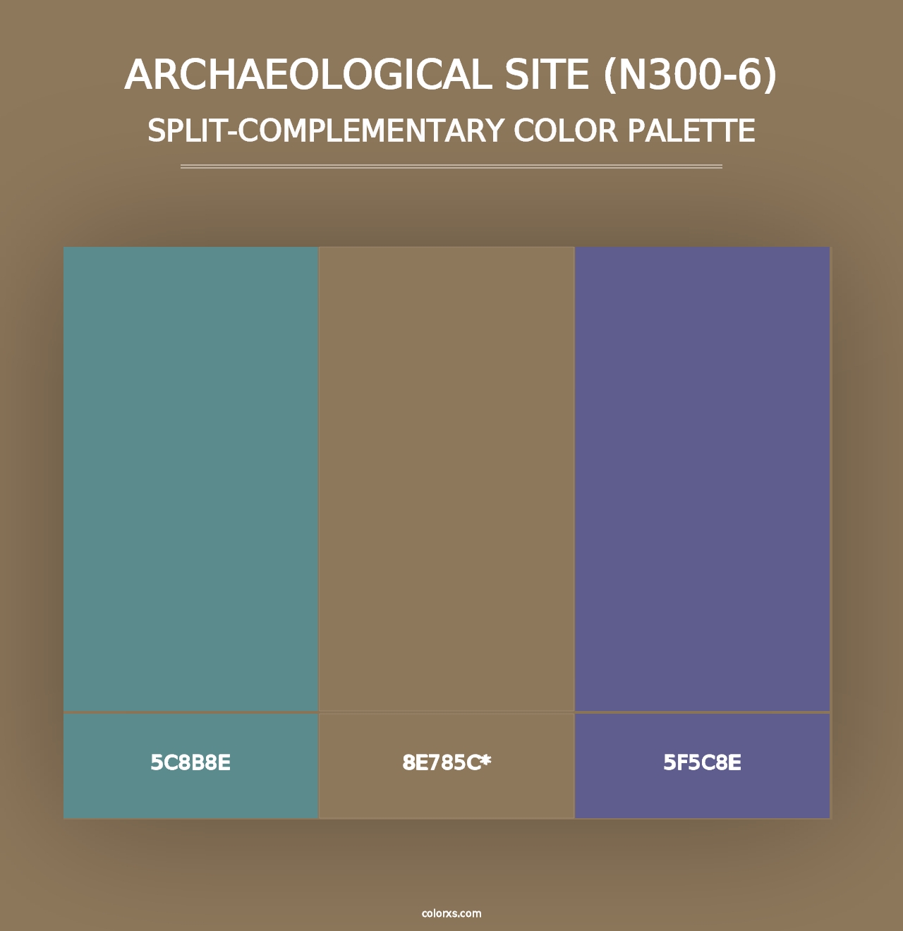 Archaeological Site (N300-6) - Split-Complementary Color Palette