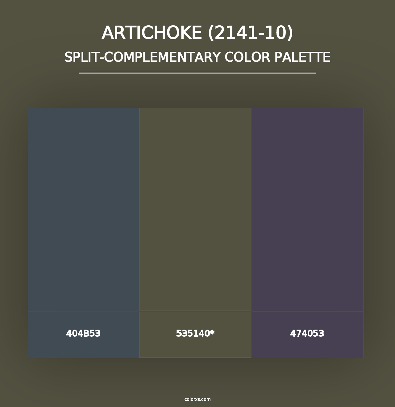 Artichoke (2141-10) - Split-Complementary Color Palette