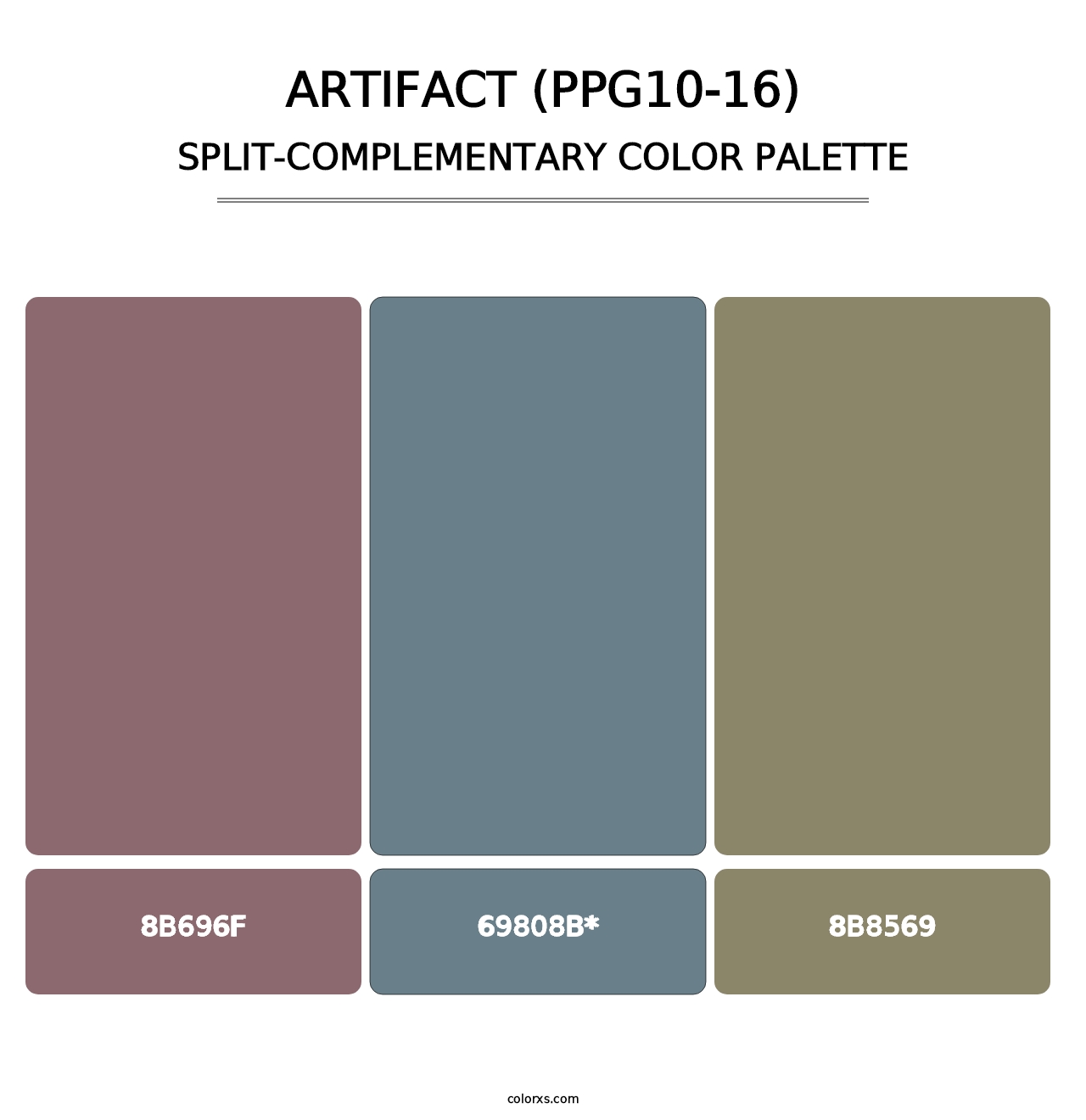 Artifact (PPG10-16) - Split-Complementary Color Palette