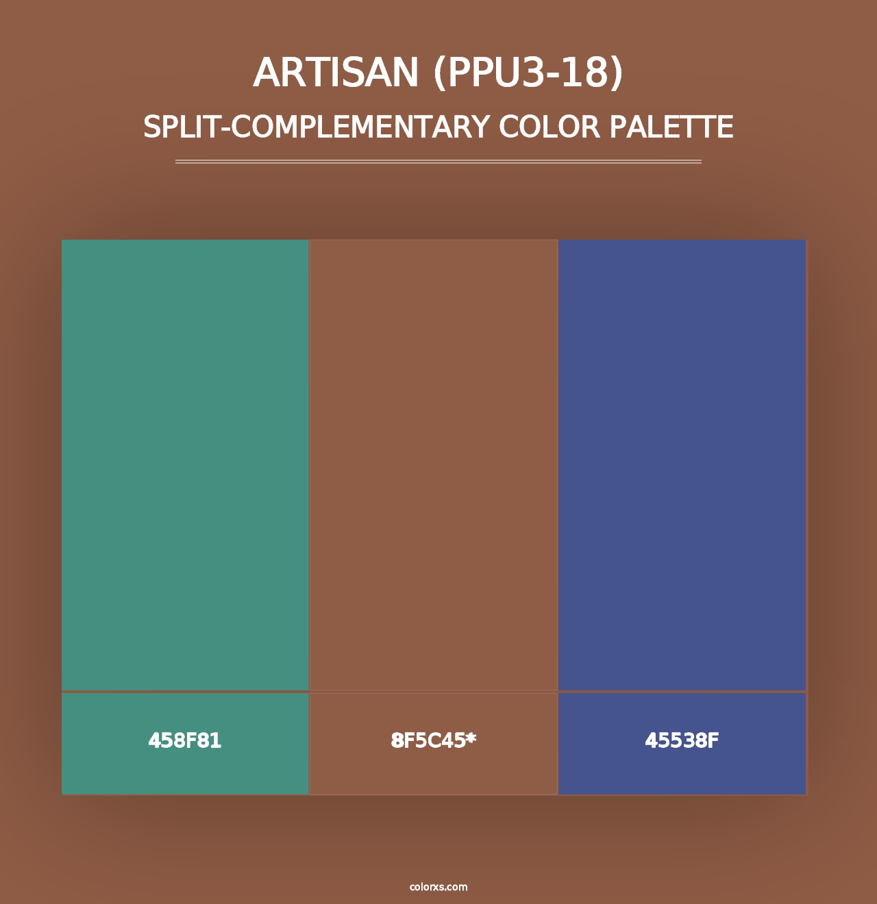 Artisan (PPU3-18) - Split-Complementary Color Palette