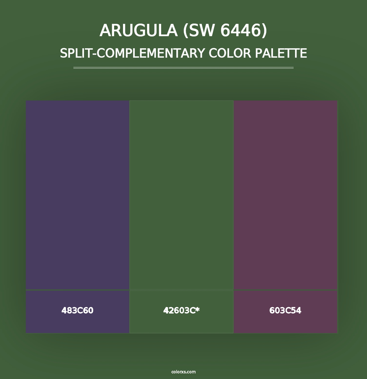 Arugula (SW 6446) - Split-Complementary Color Palette