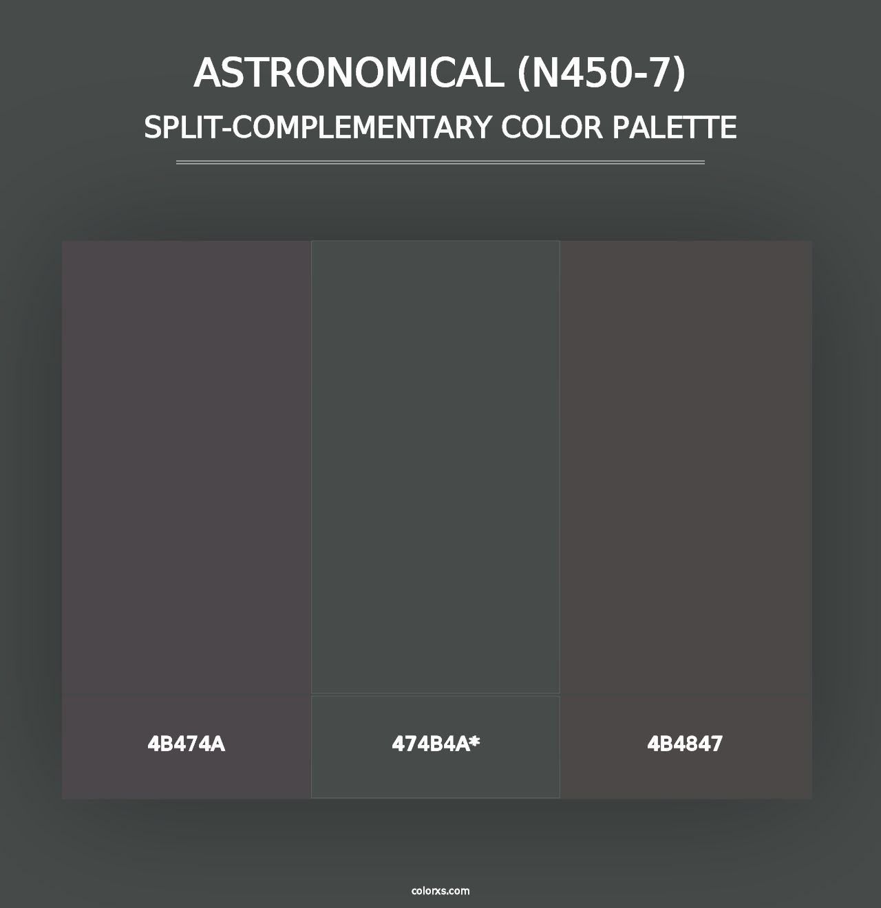 Astronomical (N450-7) - Split-Complementary Color Palette